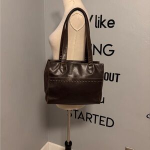 Liz Claiborne Dark Brown Tote Bag